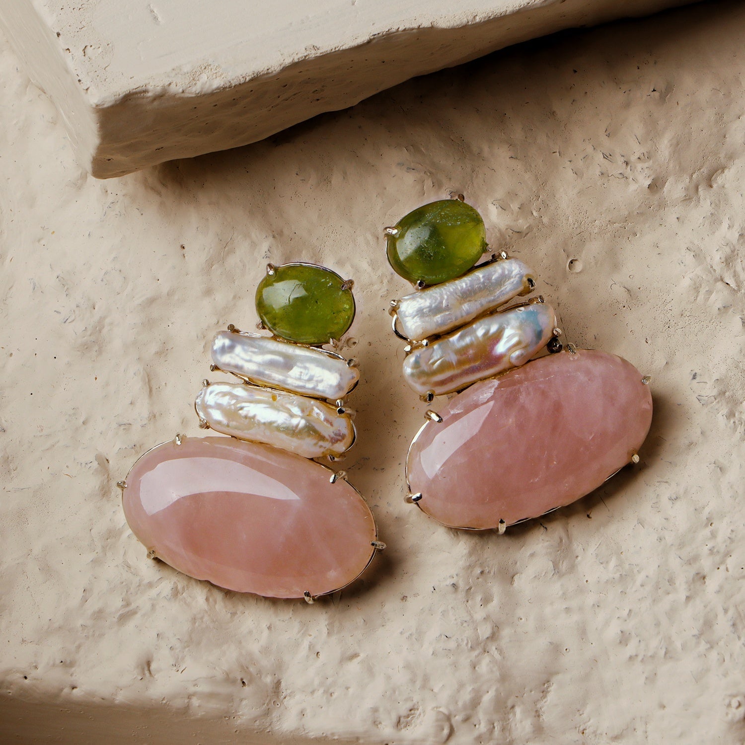 Dahlia: A handcrafted Earrings featuring nan and hues of nan.