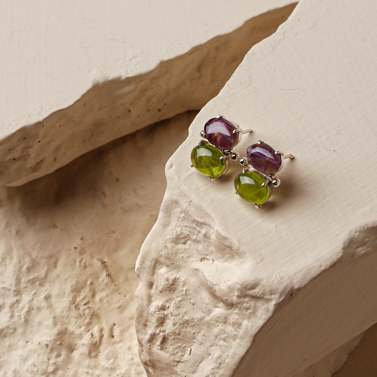 Lilac: A handcrafted Earrings featuring nan and hues of nan.