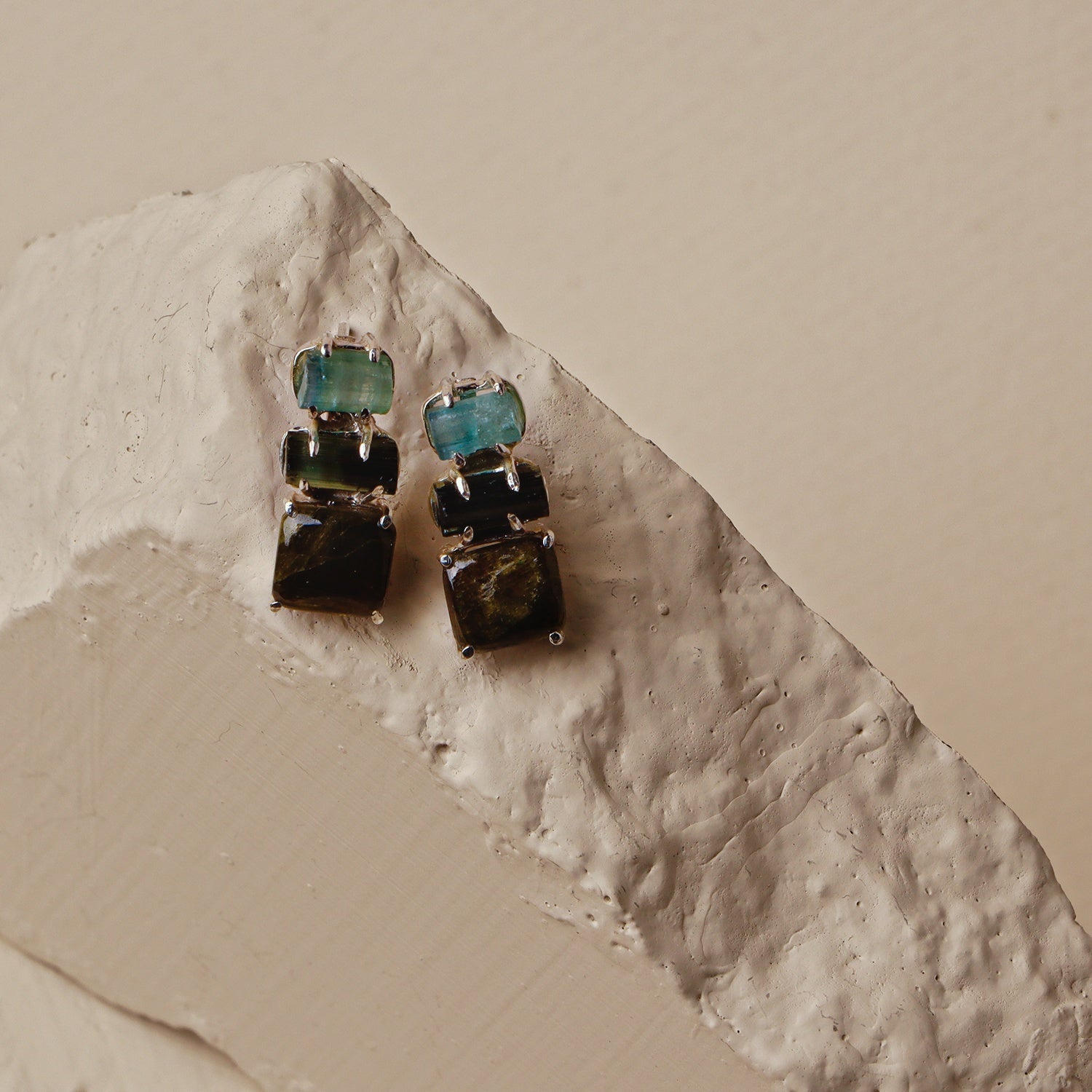 Mugwort: A handcrafted Earrings featuring nan and hues of nan.