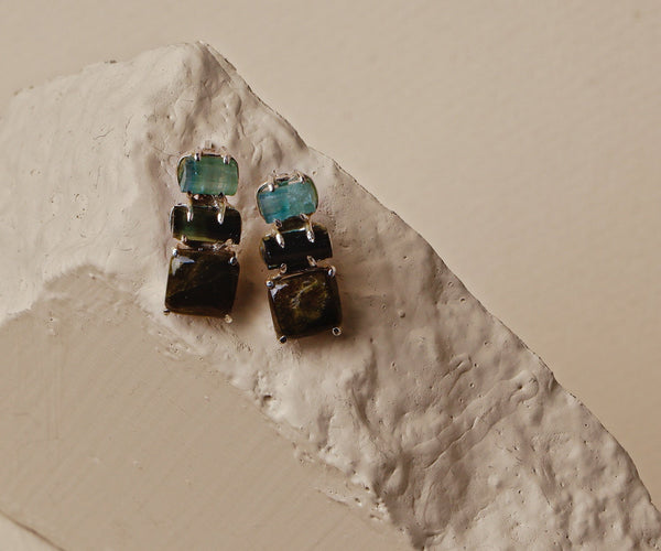 Mugwort: A handcrafted Earrings featuring nan and hues of nan.