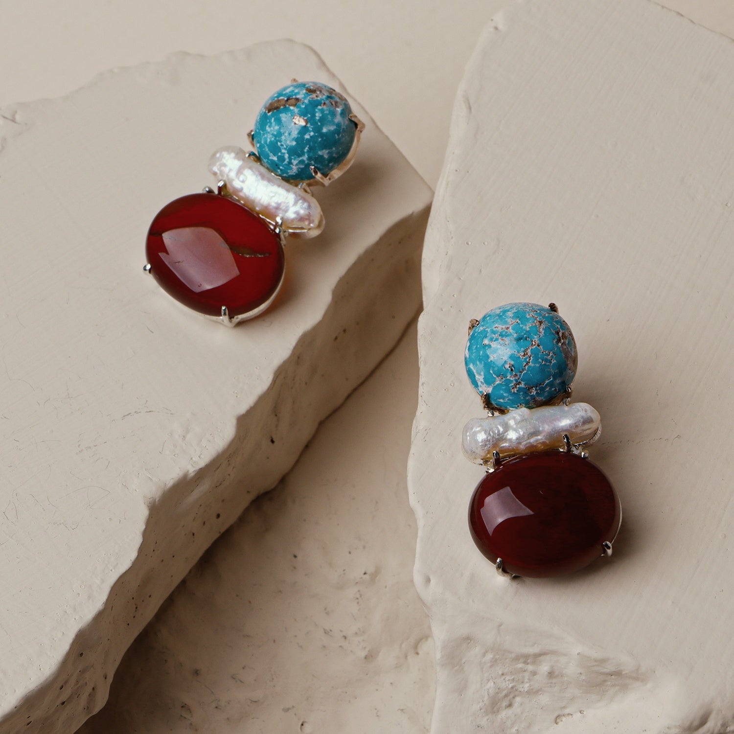 Sage: A handcrafted Earrings featuring nan and hues of nan.