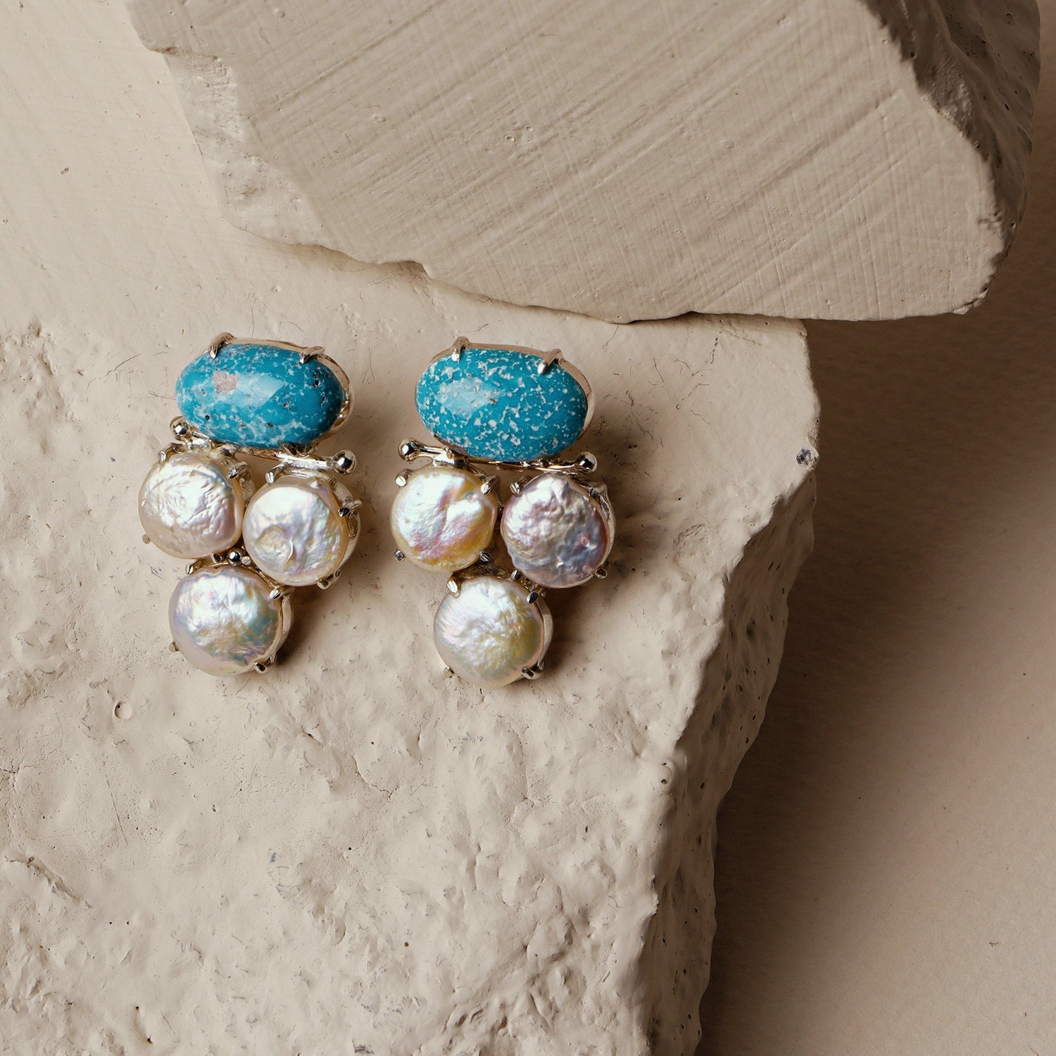 Snowdrop: A handcrafted Earrings featuring nan and hues of nan.