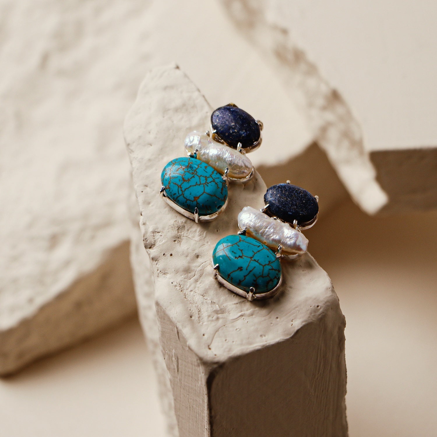 Ballota: A handcrafted Earrings featuring nan and hues of nan.