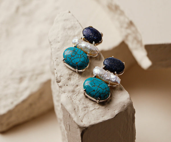 Ballota: A handcrafted Earrings featuring nan and hues of nan.