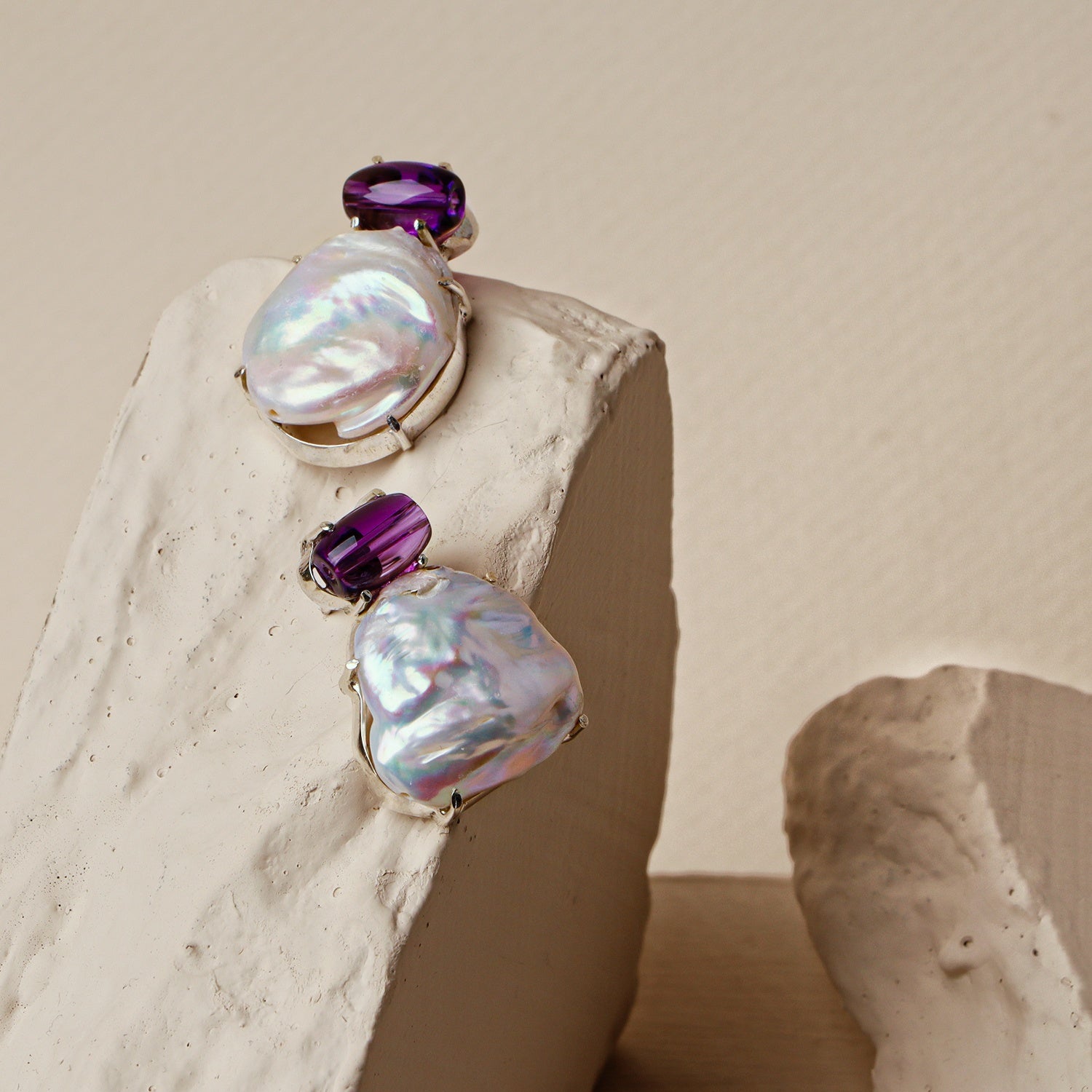 Daphne: A handcrafted Earrings featuring nan and hues of nan.