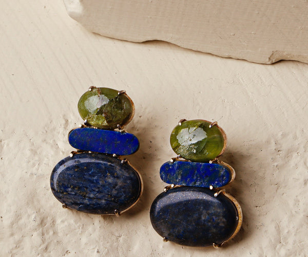 Olive & Jupiter: A handcrafted Earrings featuring nan and hues of nan.
