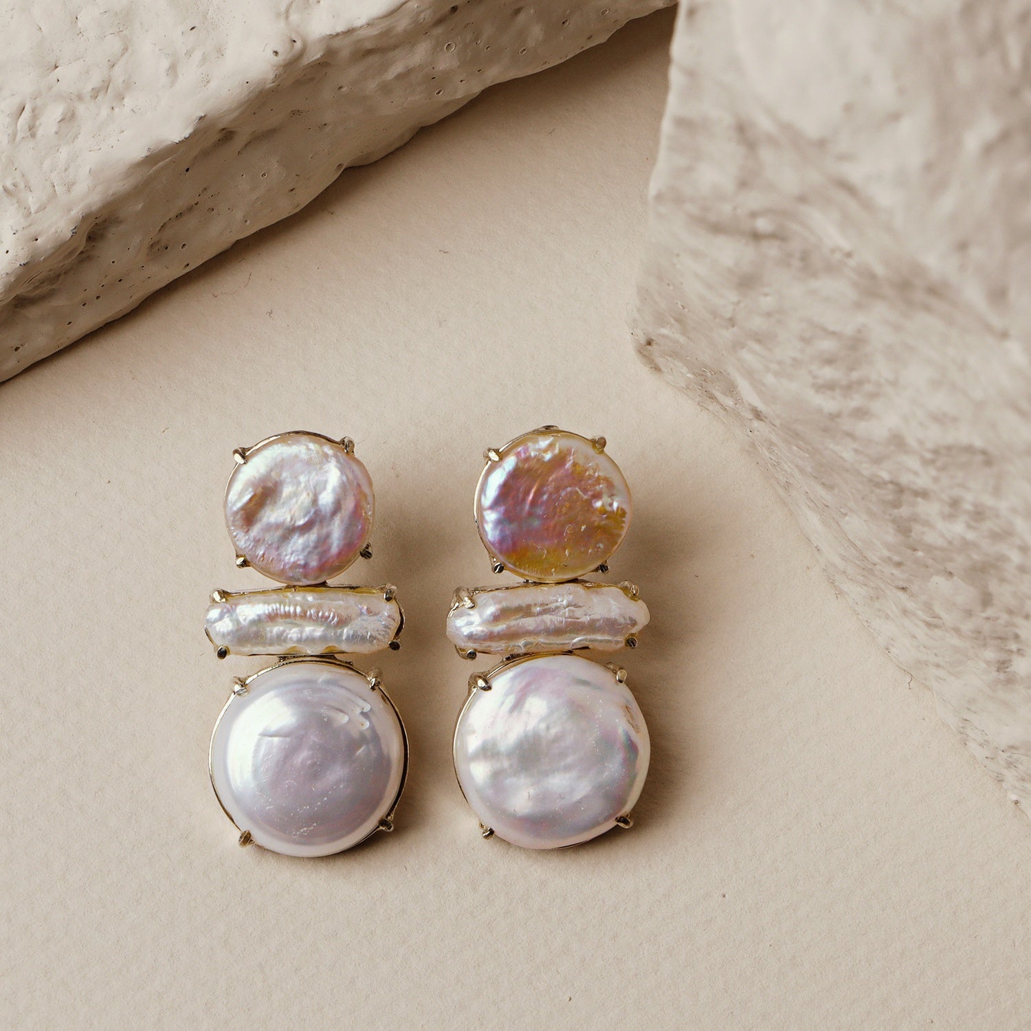 Damineh: A handcrafted Earrings featuring nan and hues of nan.