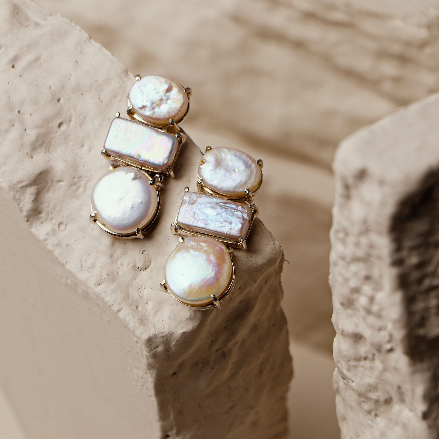 Lina: A handcrafted Earrings featuring nan and hues of nan.