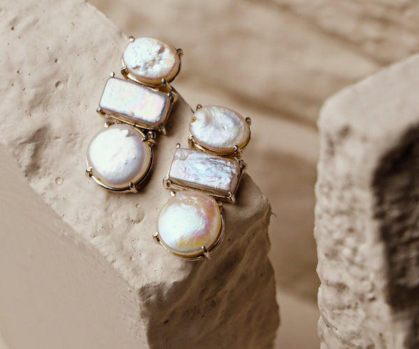 Lina: A handcrafted Earrings featuring nan and hues of nan.