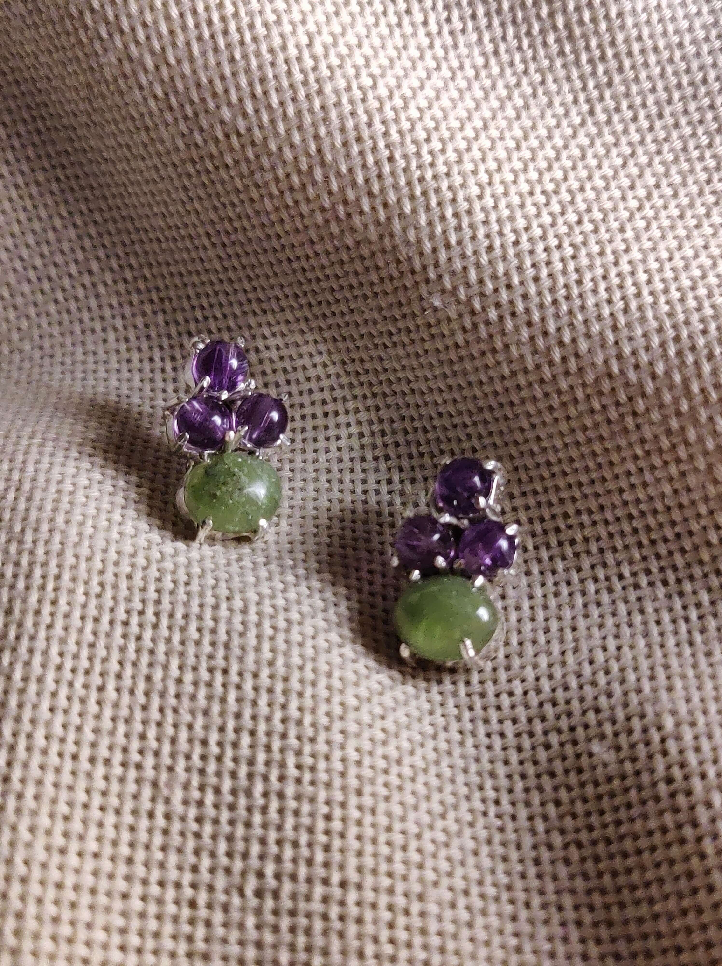 Basil: A handcrafted Earrings featuring nan and hues of nan.