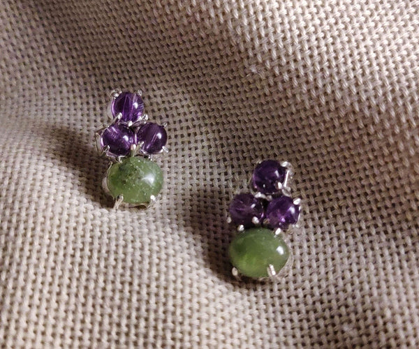 Basil: A handcrafted Earrings featuring nan and hues of nan.
