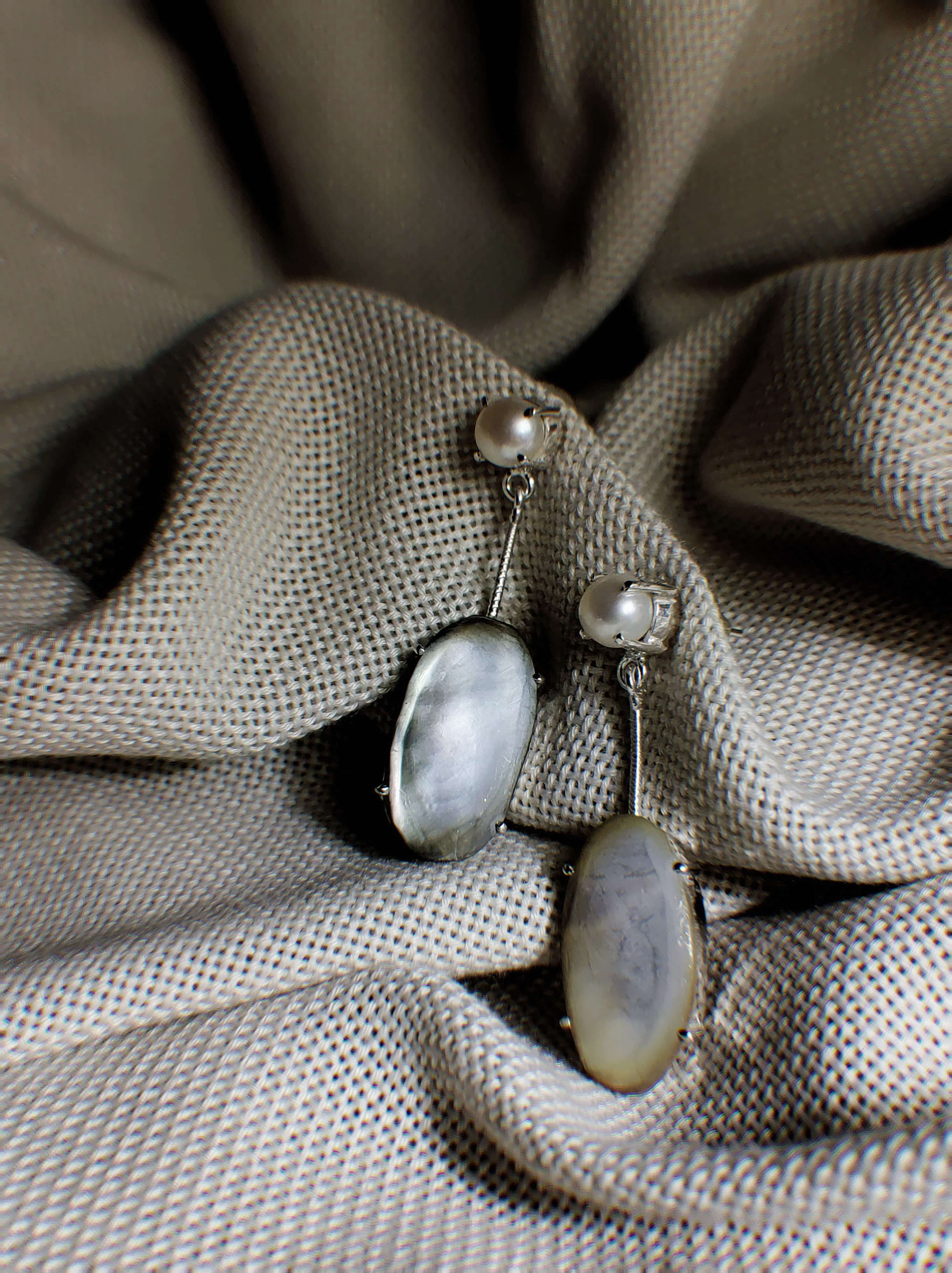 Anemone: A handcrafted Earrings featuring nan and hues of nan.