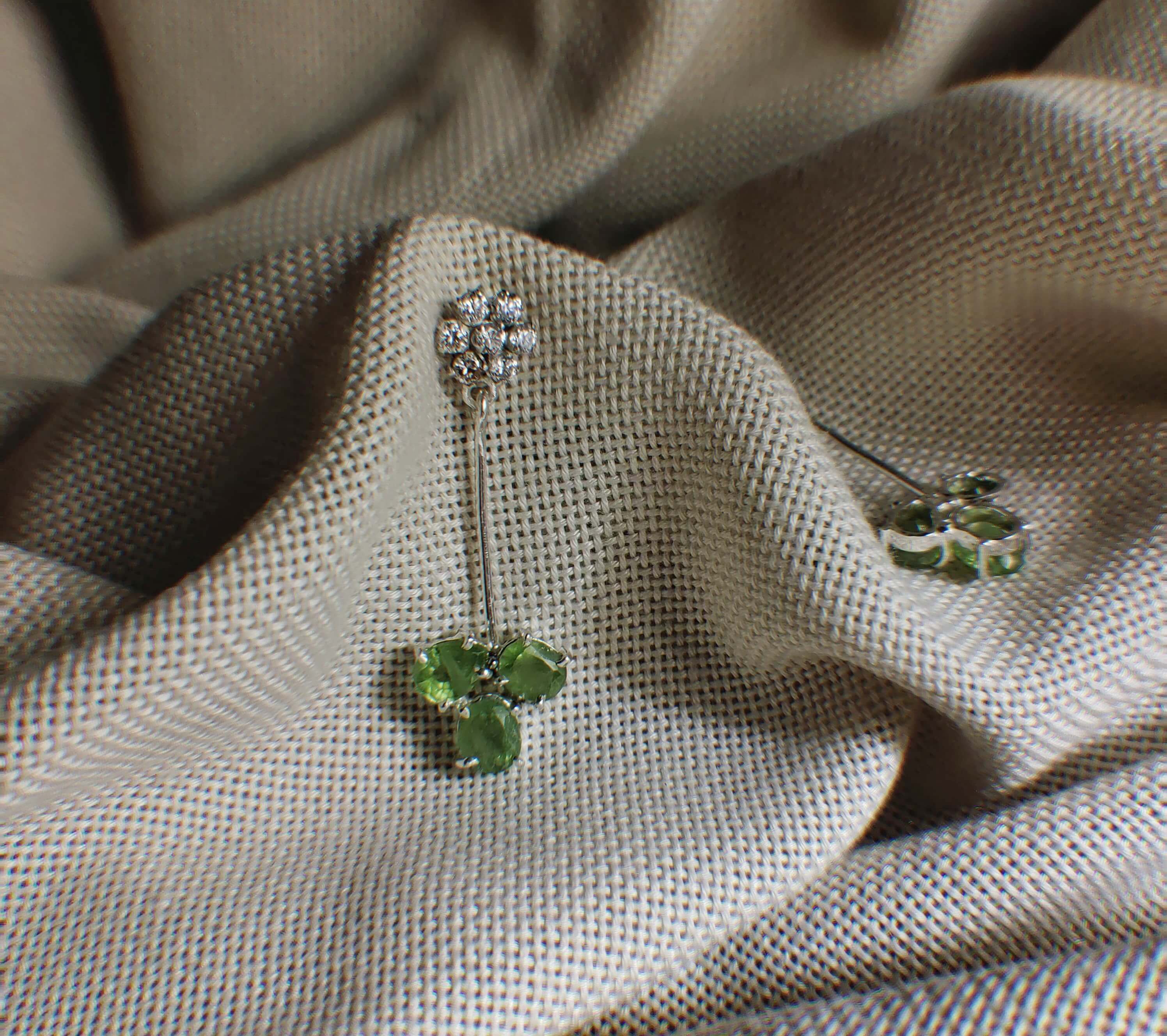 Carnation: A handcrafted Earrings featuring nan and hues of nan.
