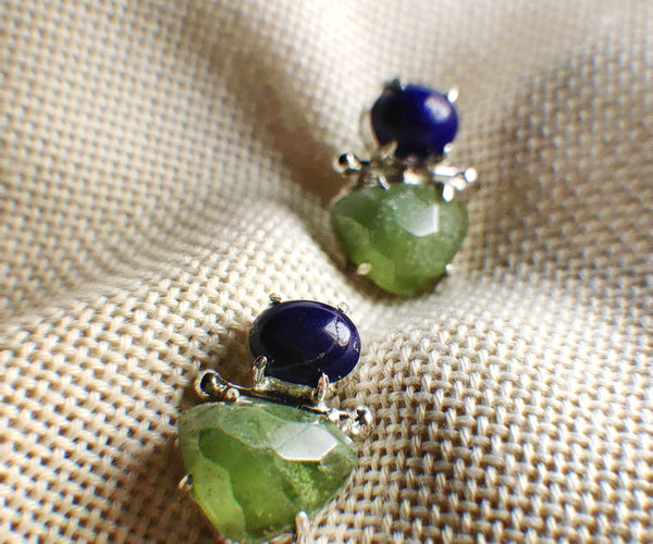 Bird-bill flower: A handcrafted Earrings featuring nan and hues of nan.