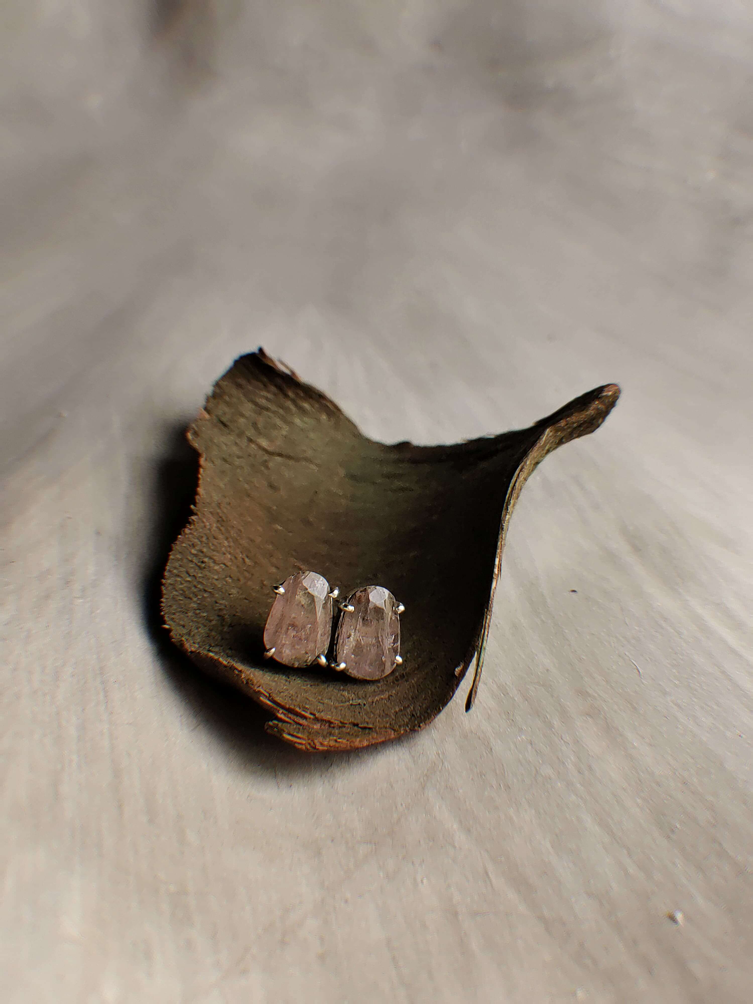 Amali: A handcrafted Earrings featuring Tourmaline and hues of Pink.