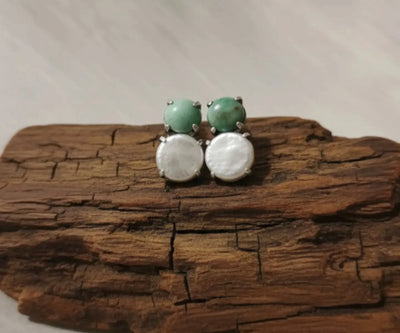 Elegant Golpar silver pieces containing Pearl and Turquoise in white and blue.